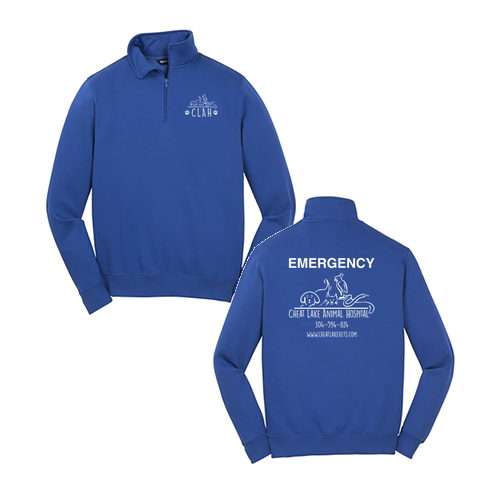 Sport Tek Quarter Zip Sweatshirt -- True Royal