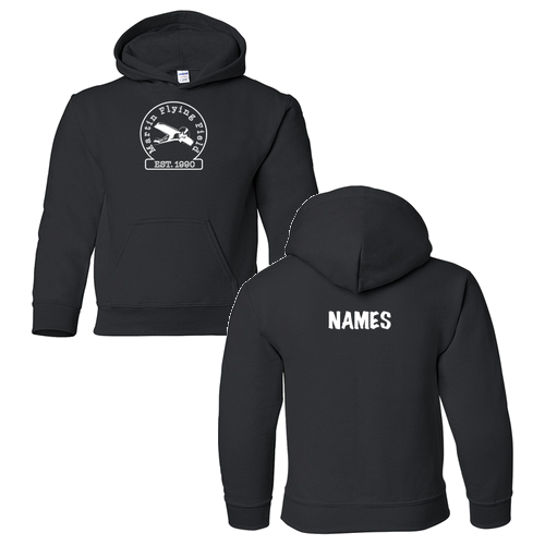 Gildan Heavy Blend YOUTH Hoodie -- Black