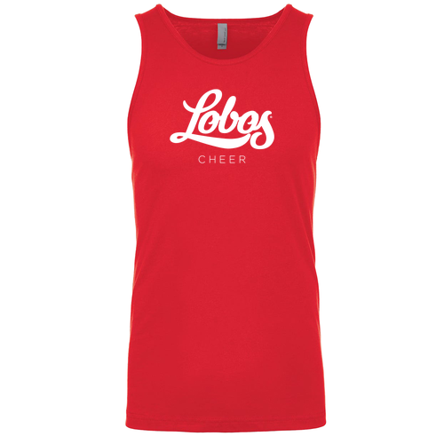 Next Level Apparel Mens Premium Jersey Tank -- Red Lobos