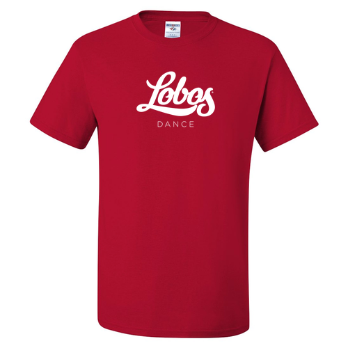 Jerzees Heavyweight 50/50 Adult T-Shirt -- True Red Lobos