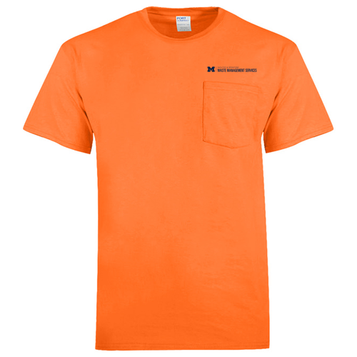 Port and Company Pocket T-Shirt -- Safety Orange, $29