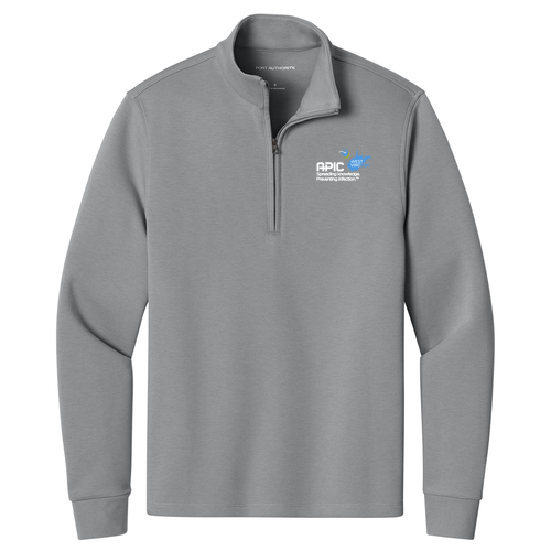 Port Authority® Wearever Signature Double Pique 1/4-Zip -- Gusty Grey