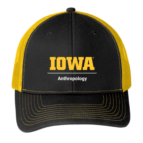 Port Authority Snapback Trucker Cap -- Black / Gold