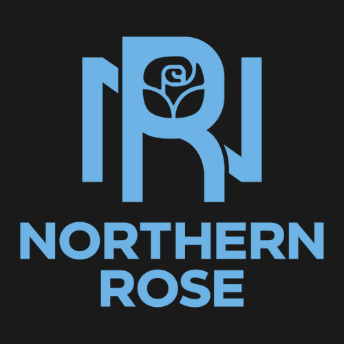 Northern Rose Gildan Softstyle CVC Long Sleeve T-Shirt -- Pitch Black