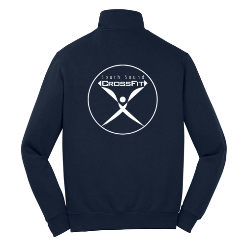 Sport Tek Quarter Zip Sweatshirt -- True Navy