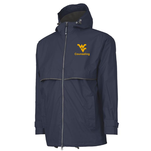 Charles River New England Rain Jacket -- Navy / Grey