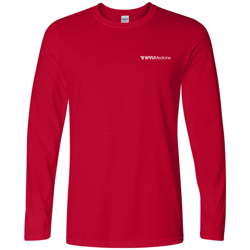 Gildan Softstyle Longsleeve T Shirt -- Cherry Red