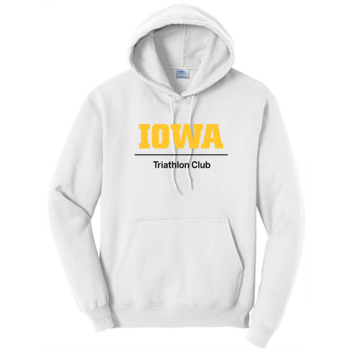 Port and Company Core Fleece Pullover Hooded Sweatshirt -- White