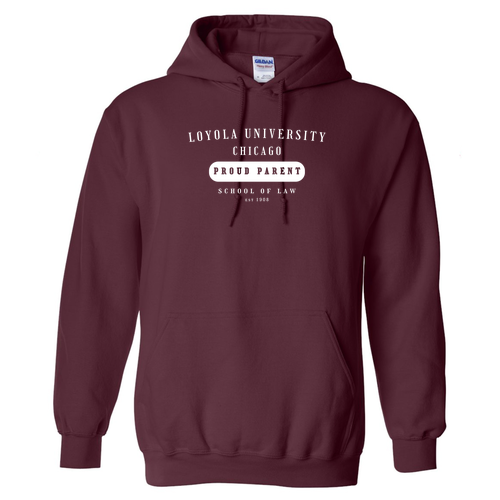 Class of '26 Proud Parents Hoodie -- Maroon