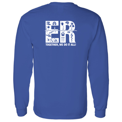 Gildan Heavy Cotton Longsleeve Basic T-Shirt -- Royal