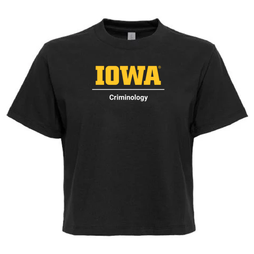 Criminology Next Level Apparel Women’s Heavyweight Boxy Tee -- Black