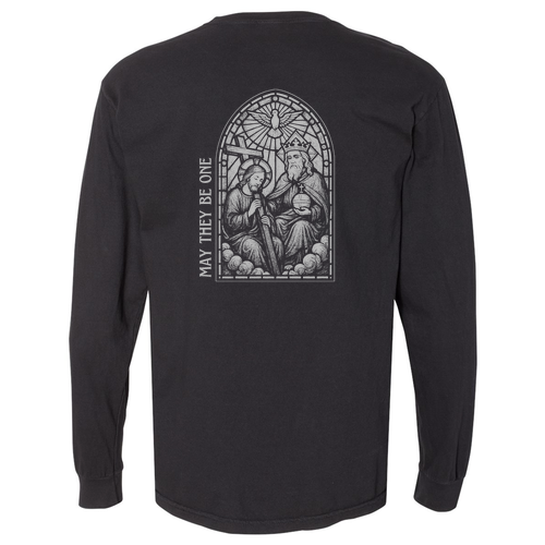 Comfort Colors Unisex Garment-Dyed Heavyweight Long Sleeve T-Shirt -- Black