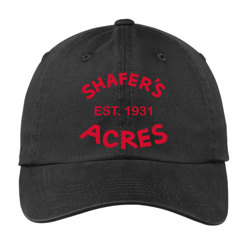 Port Authority Garment Washed Hat -- Black