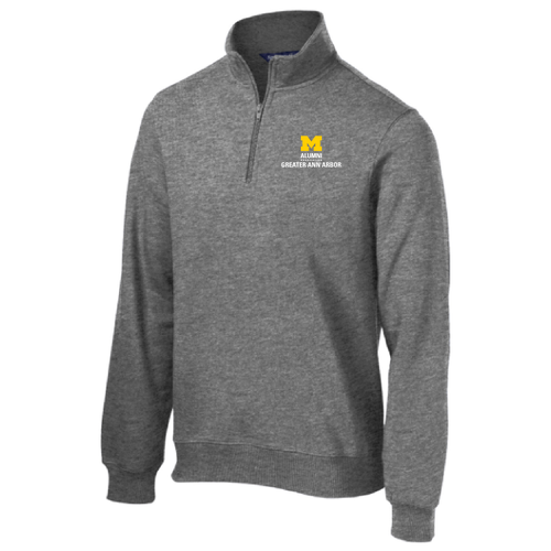 Sport Tek Quarter Zip Sweatshirt -- Vintage Heather