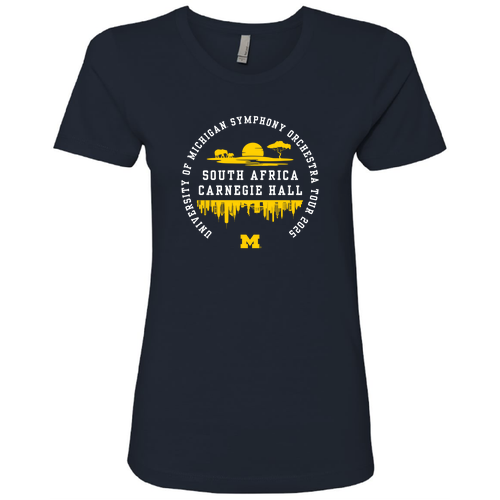 Ladies Next Level Boyfriend Tee -- Midnight Navy