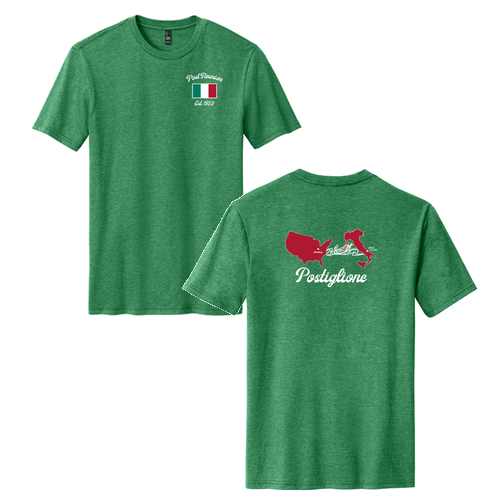 District Made Mens Perfect Blend Tee -- Heathered Kelly Green