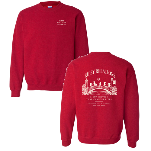 Gildan Heavy Blend Crew Neck Sweatshirt -- Antique Cherry Red