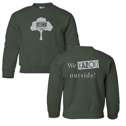 Gildan Heavy Blend Youth Crew Neck Sweatshirt -- Forest Green