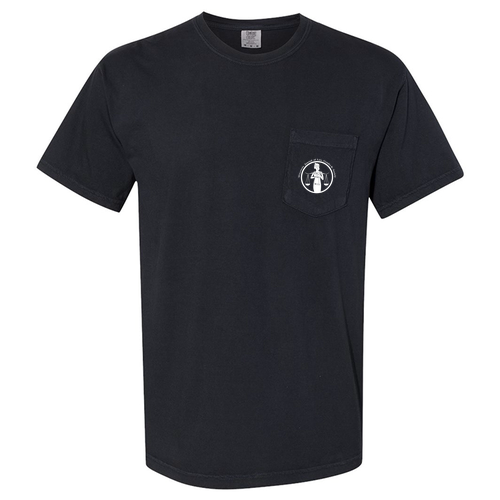 Comfort Colors Short Sleeve Pocket Tee -- Black