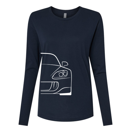 Next Level Women's Cotton Relaxed Long Sleeve T-Shirt -- Midnight Navy