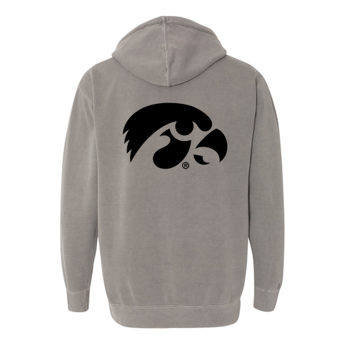 Comfort Colors Garment Dyed Hooded Pullover Sweatshirt -- Grey