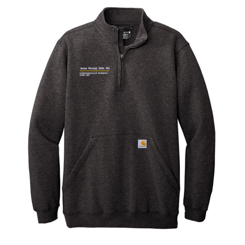 Carhartt Midweight 1/4-Zip Mock Neck Sweatshirt -- Carbon Heather
