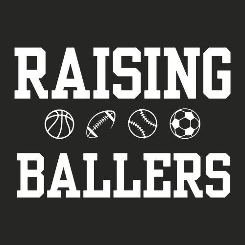 Raising Ballers -- Gildan Heavy Blend Crew Neck Sweatshirt -- Black