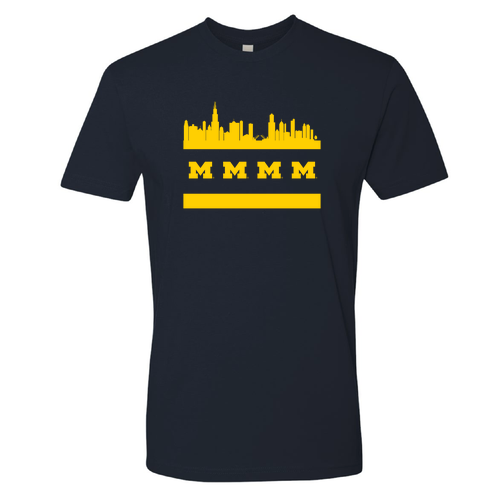 Next Level Soft Short Sleeve Tee -- Midnight Navy, Flag Logo