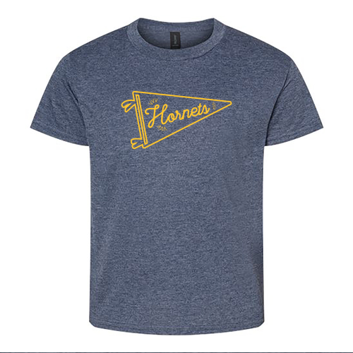 Youth Gildan Softstyle T-Shirt -- Heather Navy