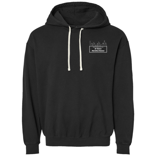 Comfort Colors Lightweight Adult Ringspun Hooded Sweatshirt -- Black