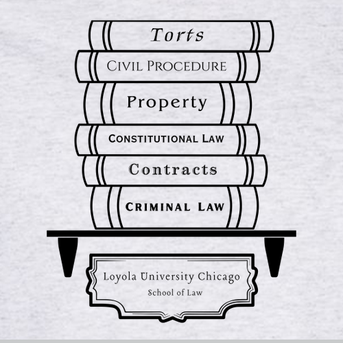 Law Books Crewneck Sweatshirt -- Ash