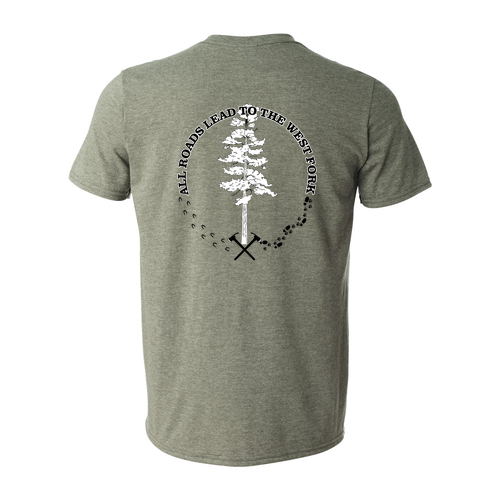 Gildan SoftStyle T-Shirt -- Heather Military Green