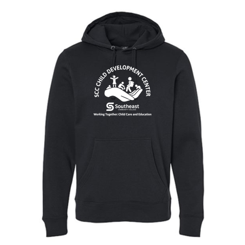 J America Unisex BTB Fleece Hooded Sweatshirt -- Black