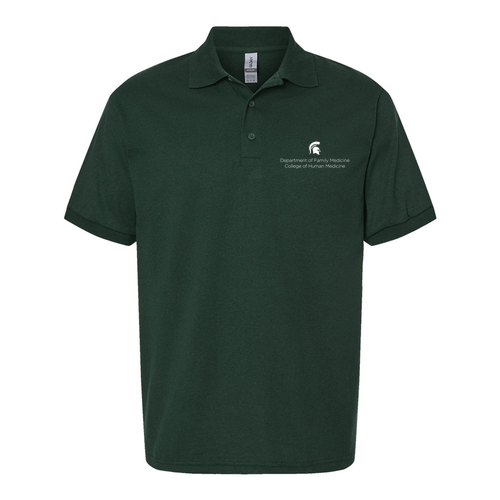 Gildan DryBlend Jersey Polo -- Forest Green
