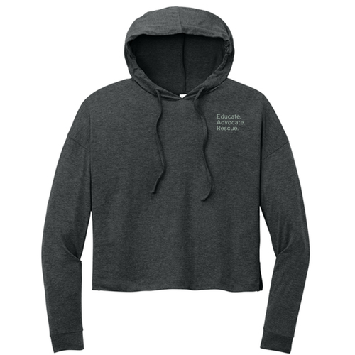 District® Women’s Perfect Tri® Midi Long Sleeve Hoodie -- Black Frost