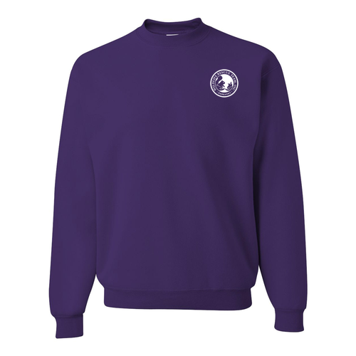 Jerzees 8 Oz. 50/50 Nublend Fleece Crew -- Deep Purple