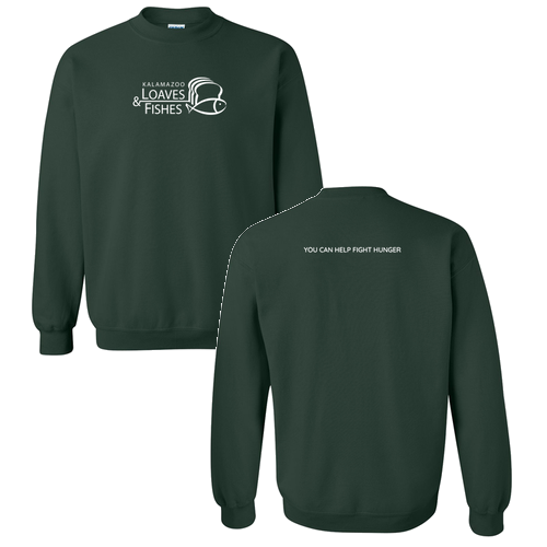 Gildan Heavy Blend Crew Neck Sweatshirt -- Forest Green