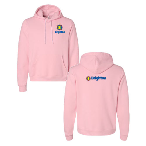Brighton Logo 2 Full color -- Pullover Hooded Sweatshirt Pink