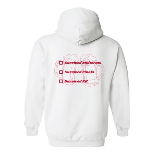 Gildan Heavy Blend Hooded Sweatshirt -- White