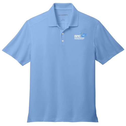 Port Authority City Stretch Flat Knit Polo -- Swiss Blue