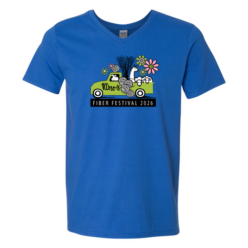 Gildan SoftStyle V Neck T Shirt -- Royal