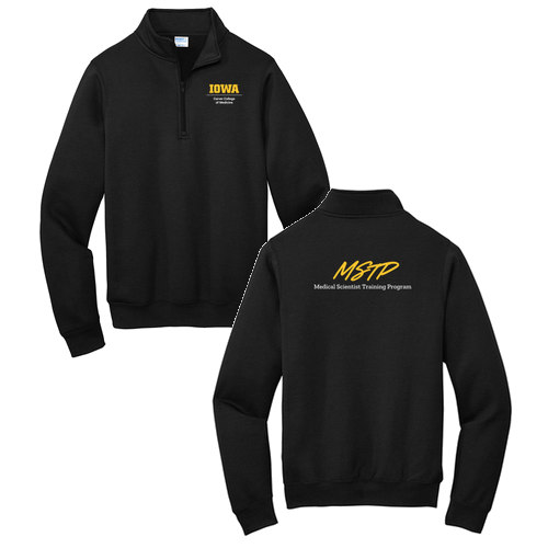 Port and Company Core Fleece Quarter-Zip Pullover Sweatshirt -- Jet Black