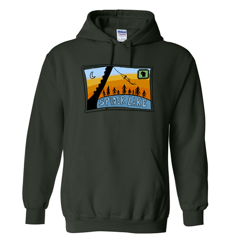 Gildan Heavy Blend Hooded Sweatshirt -- Forest Green