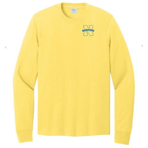 Port and Company Long Sleeve T Shirt -- Yellow