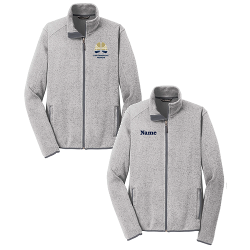 Sweater Fleece Jacket -- Grey Heather