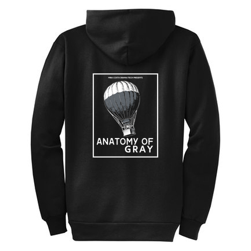 Port and Company Classic Full Zip Hooded Sweatshirt -- Jet Black