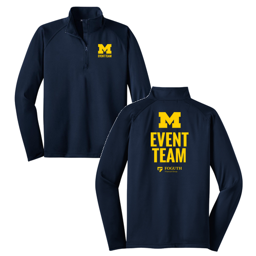 Sport Tek Sport Wicking Stretch Half Zip Pullover -- True Navy
