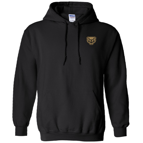 Gildan Heavy Blend Hooded Sweatshirt Black Logo only