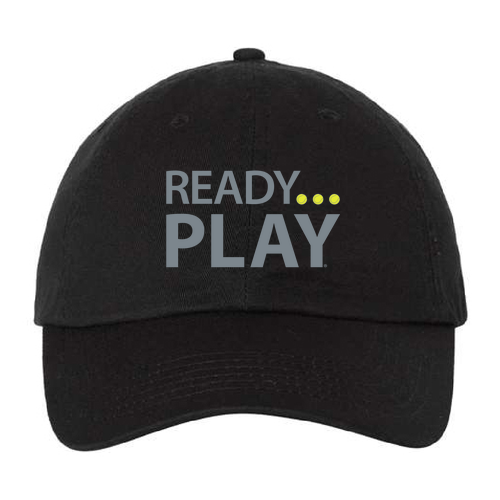Valucap Bio-Washed Unstructured Hat -- Black