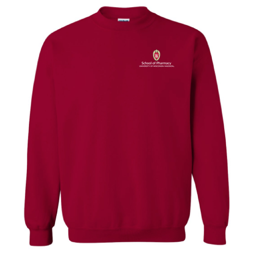 Gildan Heavy Blend Crew Neck Sweatshirt -- Cardinal Red (Embroidery)